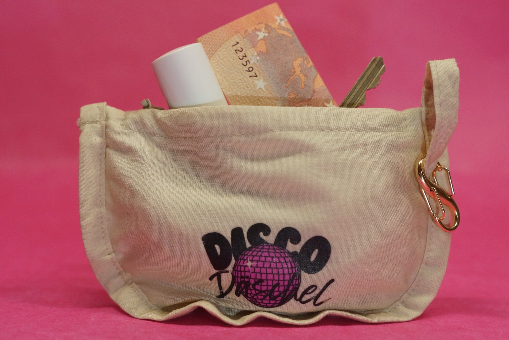 DiscoDäschel BH-Tasche mit Inhalt