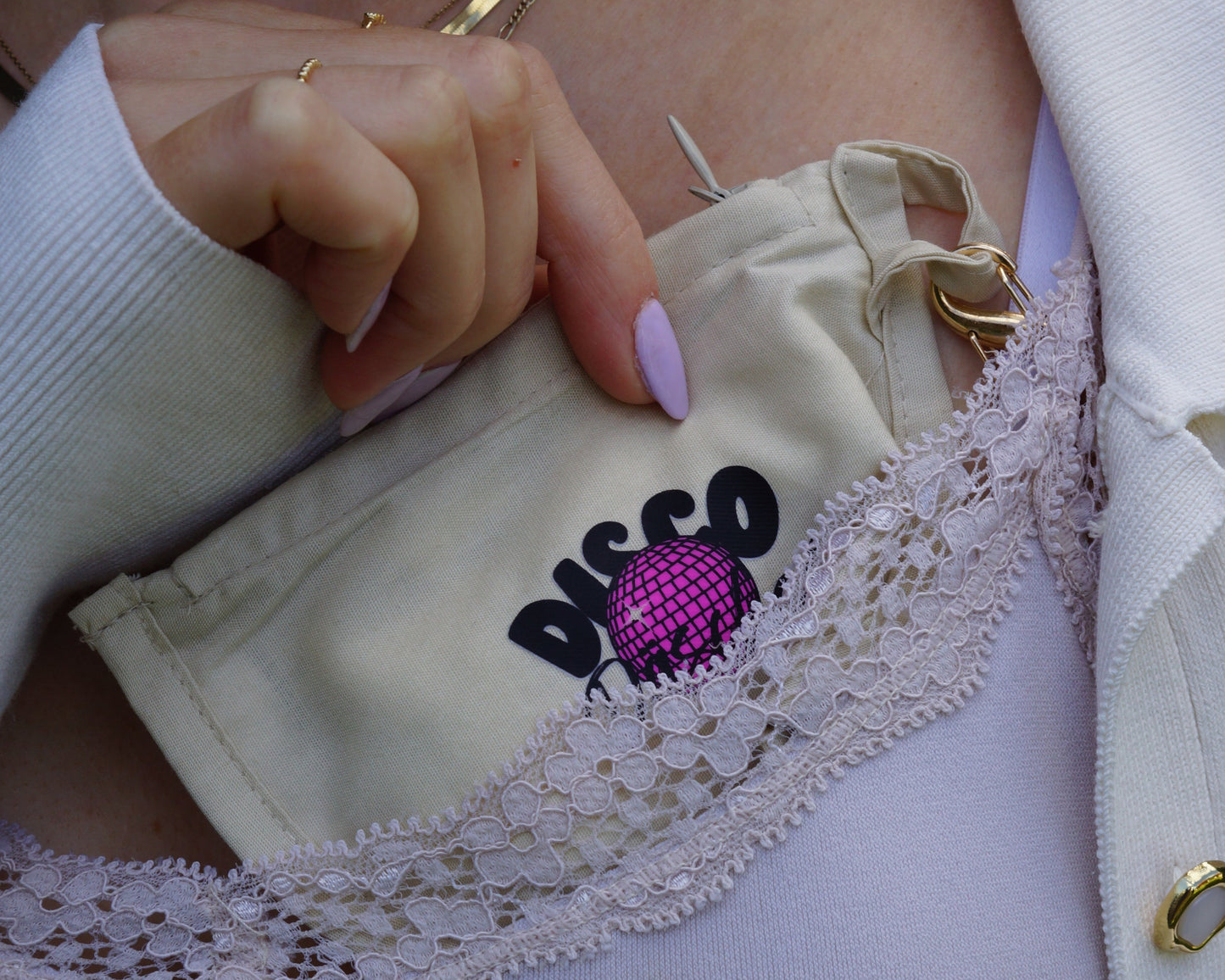 DiscoDäschel BH-Tasche mit Inhalt
